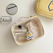 Load image into Gallery viewer, SECOND MORNING PVC Transparent Zipper Storage Bag Lemon