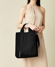 Load image into Gallery viewer, MARHEN.J Ricky Canvas Tote Bag All Black