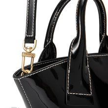 Load image into Gallery viewer, LOEKA Marqueta S Tote Bag Shinny Black