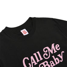 Load image into Gallery viewer, CALLMEBABY CURSIVE LOGO TEE BLACK