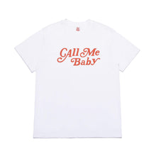 Load image into Gallery viewer, CALLMEBABY CURSIVE LOGO TEE WHITE