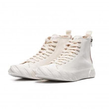Load image into Gallery viewer, AGE SNEAKERS High Top Canvas White & Red