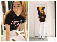 Load image into Gallery viewer, CALLMEBABY CURSIVE LOGO TEE BLACK
