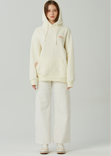 Load image into Gallery viewer, GRIMPER Shyly Heart Hoodie Creamy White
