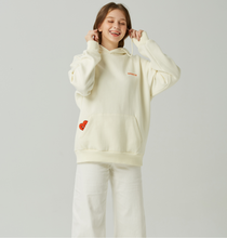 Load image into Gallery viewer, GRIMPER Shyly Heart Hoodie Creamy White
