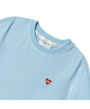 Load image into Gallery viewer, BEYOND CLOSET Women's Edition Nomantic Sports Velvet T-Shirt Sky Blue