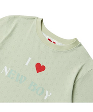 Load image into Gallery viewer, BEYOND CLOSET Women's Edition New Boy Pattern Crop T-Shirt Mint