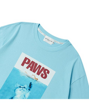 Load image into Gallery viewer, BEYOND CLOSET Paws Summer Print T-Shirt Sky Blue