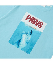 Load image into Gallery viewer, BEYOND CLOSET Paws Summer Print T-Shirt Sky Blue