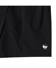 Load image into Gallery viewer, BEYOND CLOSET New Parisian Logo Seersucker Nylon Pants Black