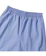 Load image into Gallery viewer, BEYOND CLOSET New Parisian Logo Seersucker Nylon Pants Lavendar