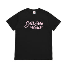 Load image into Gallery viewer, CALLMEBABY CURSIVE LOGO TEE BLACK