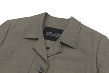 Load image into Gallery viewer, EMKM Unbalance Collar Stitch Jacket Charcoal
