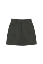 Load image into Gallery viewer, EMKM Stitch Point Mini Skirt Charcoal