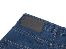 Load image into Gallery viewer, EMKM Signature Semi Wide Denim Pants Dark Blue