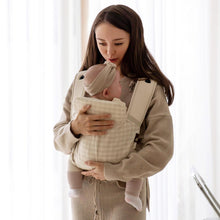 Load image into Gallery viewer, DMANGD ILLI BABY CARRIER CHECK BEIGE