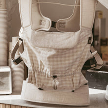 Load image into Gallery viewer, DMANGD ILLI BABY CARRIER CHECK BEIGE