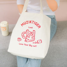 Load image into Gallery viewer, MUZIK TIGER Look Tiger Big Eco Bag
