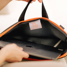Load image into Gallery viewer, MUZIK TIGER Sitting Tiger Laptop/ Tablet Strap Pouch Black  3Sizes