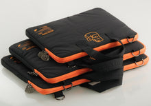Load image into Gallery viewer, MUZIK TIGER Sitting Tiger Laptop/ Tablet Strap Pouch Black  3Sizes
