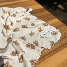 Load image into Gallery viewer, DMANGD BABY SUMMBER BLACKET TWIN BEAR BROWN