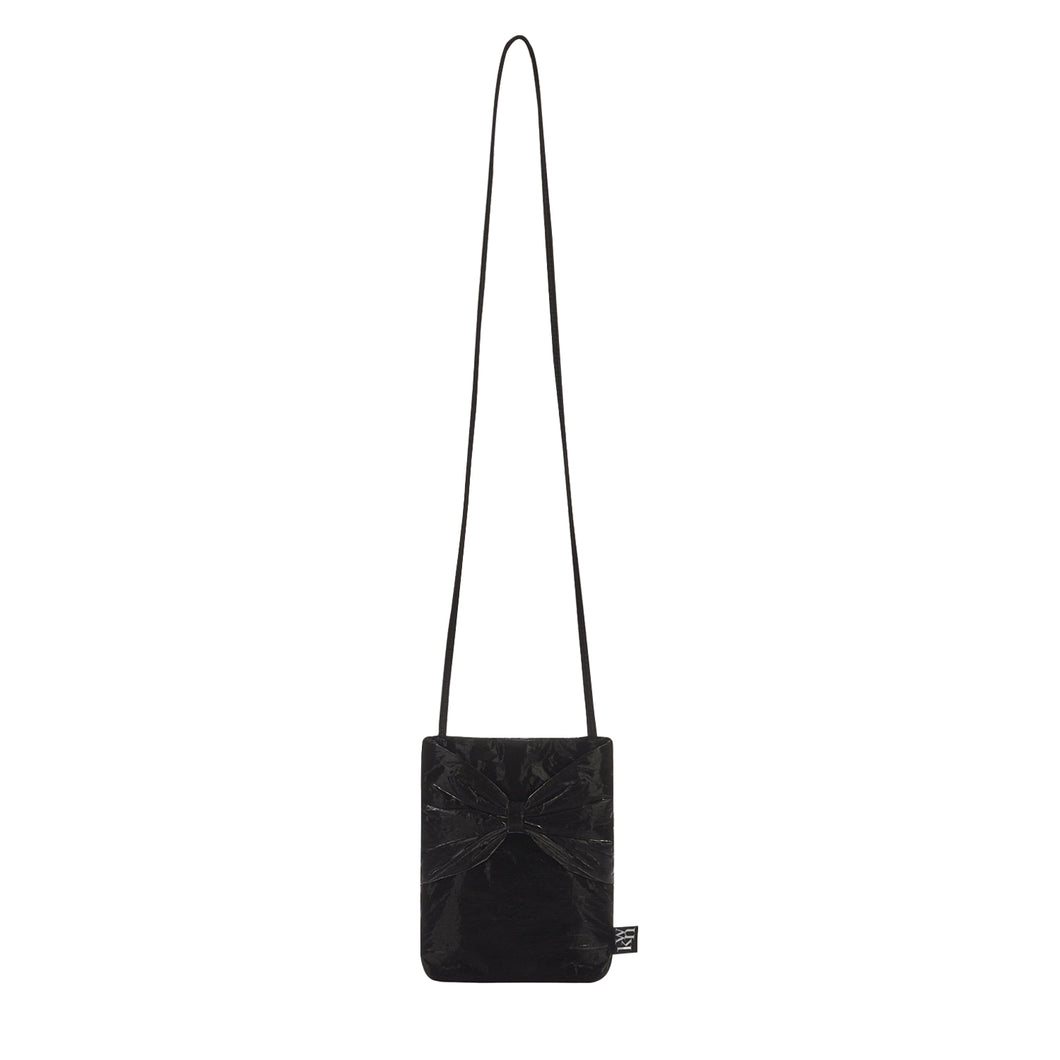 KWANI My Dear Bow Bow Mini Bag Shiny Black