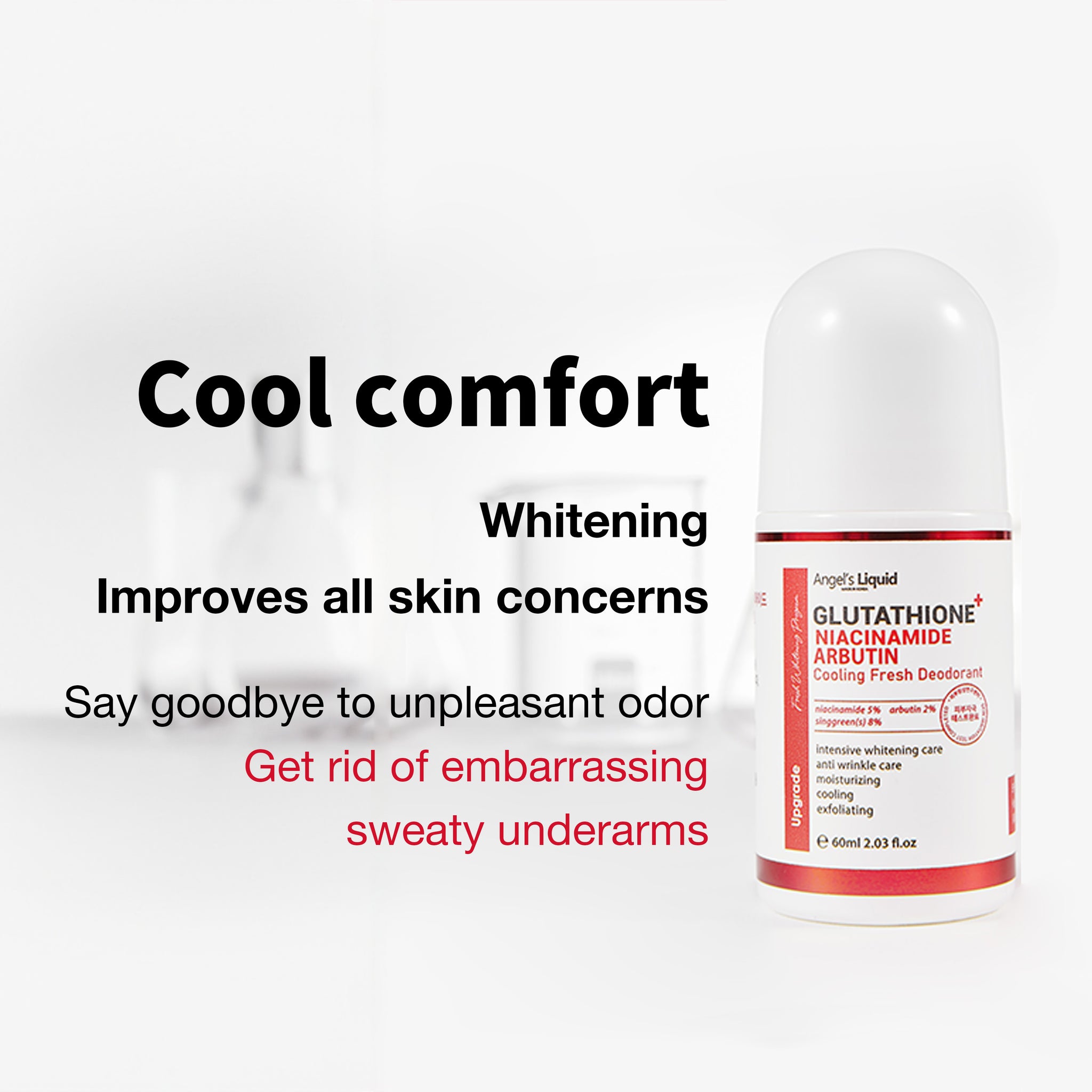 ANGEL'S LIQUID Glutathione Niacinamide Arbutin Cooling Fresh Deodorant – NOTAG GLOBAL
