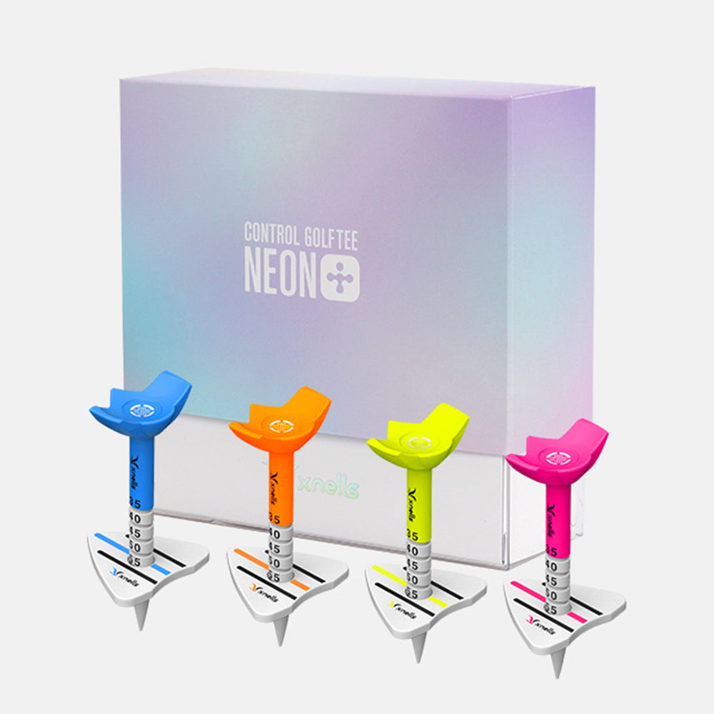 [XNELLS] Control Golf Tee Tee Holder Neon Plus 4 Piece Set