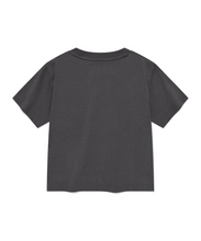 Load image into Gallery viewer, FALLETT Night Nero Crop Short Sleeve Charcoal
