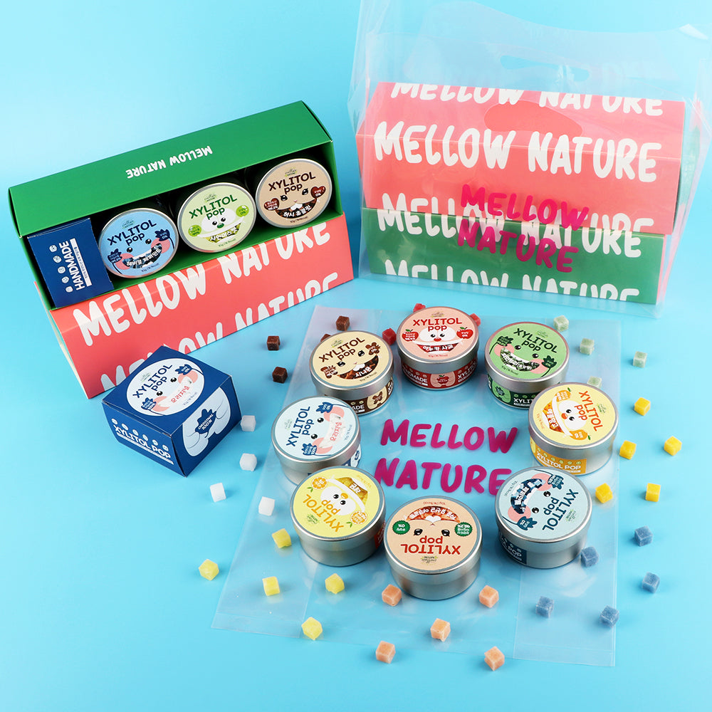 LAB ON LAB] MELLOW NATURE Xylitol Pop Teen Case SET 6ea – NOTAG GLOBAL
