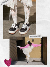 이미지를 갤러리 뷰어에 로드 , POSE GANCH Mummum C.V Black Sneakers Version 2
