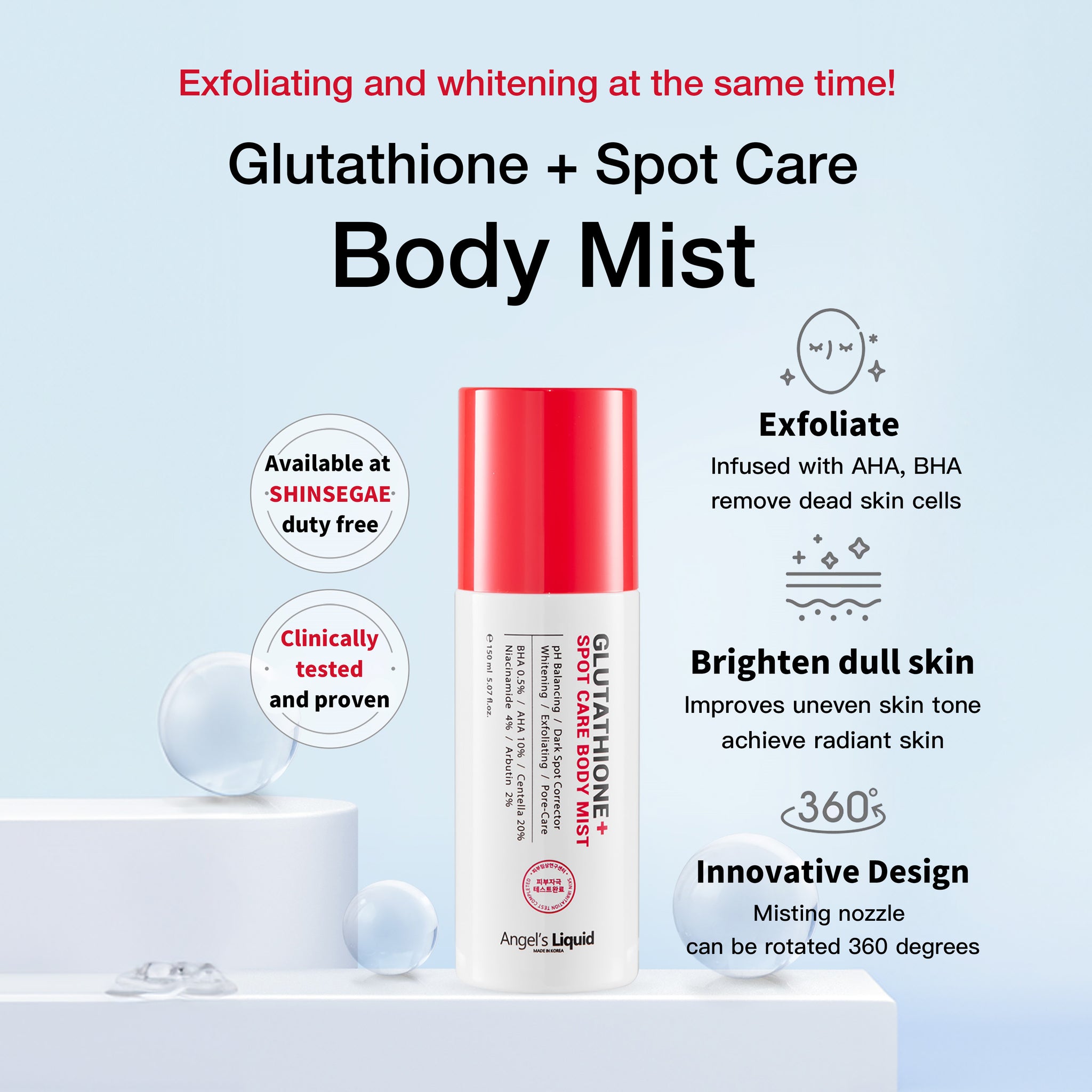 glutathione centella calming body mist Xịt Giảm Mụn Lưng Angel's Liquid Glutathione Plus Centella Calming Body Mist  150mlXịt Giảm Mụn Lưng Angel's Liquid Glutathione Plus Centella Calming Bod  – annguy.beauty