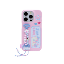 Load image into Gallery viewer, SECOND UNIQUE NAME Unicon Beads Phone Case Pink
