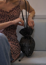 Load image into Gallery viewer, KWANI Crinkle Shoulder Bag Sleek Black
