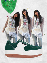 이미지를 갤러리 뷰어에 로드 , POSE GANCH Mummum C.V Green Sneakers Version 2
