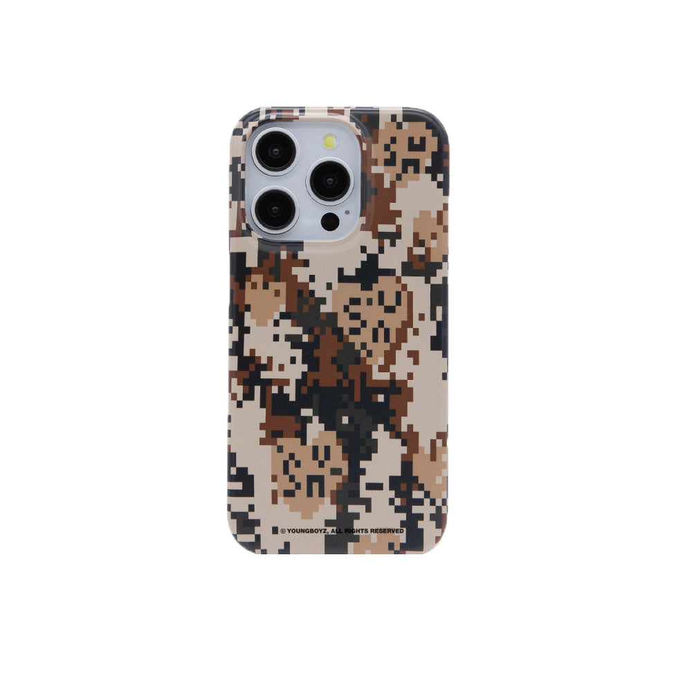 SECOND UNIQUE NAME Graphic Camo Phone Case Brown