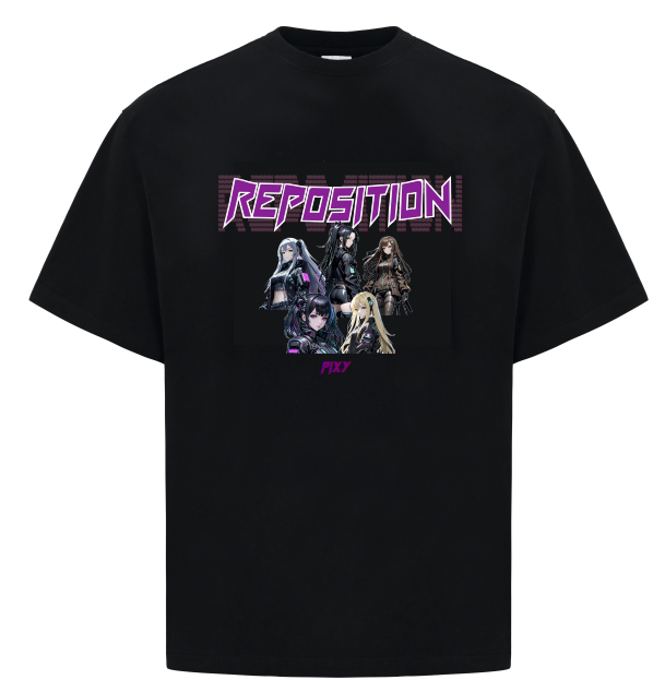 [2023 CAST] RE:POSITION City Pop T-shirt Black