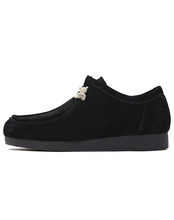 Load image into Gallery viewer, 23.65 NUTTY Suede Lace Up Loafers Black
