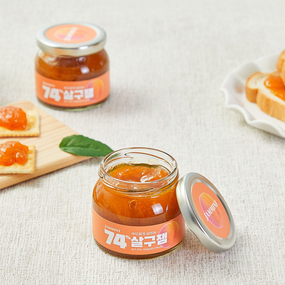 [JS INTERNATIONAL] JAMMINT 74% Apricot Jam SET 3ea