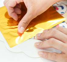 Load image into Gallery viewer, [ARTSOOMBI] MUSEUM IN HAND Korean Heritage "Buchae" Gold-Foiled Hand Fan Craft Kit
