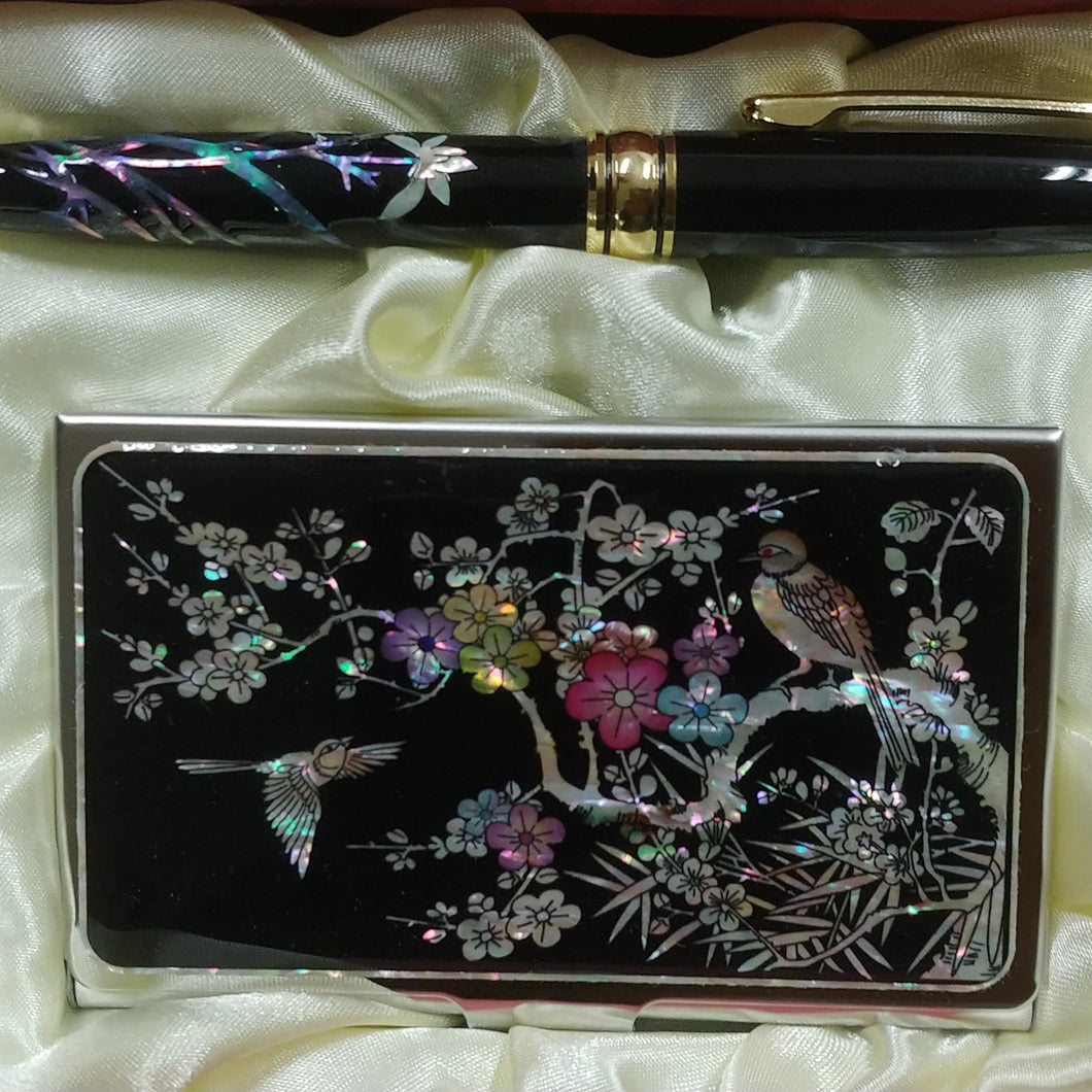 [ENVINET] Mother Of Pearl Pen And Namecard