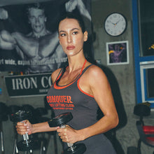 Load image into Gallery viewer, [DF CORPORATION] HDEX Women`s Double String Halter Tank Top Charcoal
