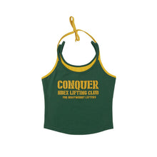 Load image into Gallery viewer, [DF CORPORATION] HDEX Women`s Double String Halter Tank Top Deep Green
