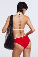 Load image into Gallery viewer, [DF CORPORATION] HDEX Contrast Triangle Bikini Set Red
