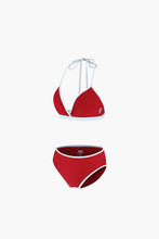 Load image into Gallery viewer, [DF CORPORATION] HDEX Contrast Triangle Bikini Set Red
