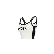 Load image into Gallery viewer, Women's Rounding Color Scheme Line Crop Top Black
