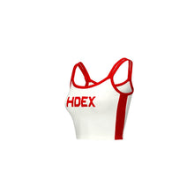 Load image into Gallery viewer, Women's Rounding Color Scheme Line Crop Top Red
