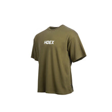 Load image into Gallery viewer, [DF CORPORATION] HDEX Main Logo Over Fit Sleeve T-Shirt Khaki
