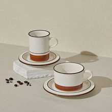 Load image into Gallery viewer, [HUEUM] Line Cup &amp; Saucer Set
