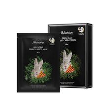 Load image into Gallery viewer, [JM SOLUTION] Green Dear Rabbit Carrot Mask Pure (10pcs)
